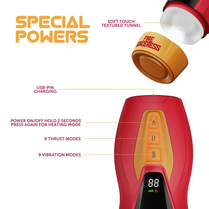 Masturs Solara Fire Sorceress Automatische Masturbator