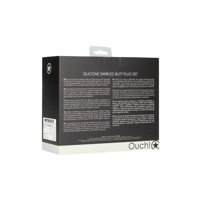 Ouch! Swirled Buttplug Set