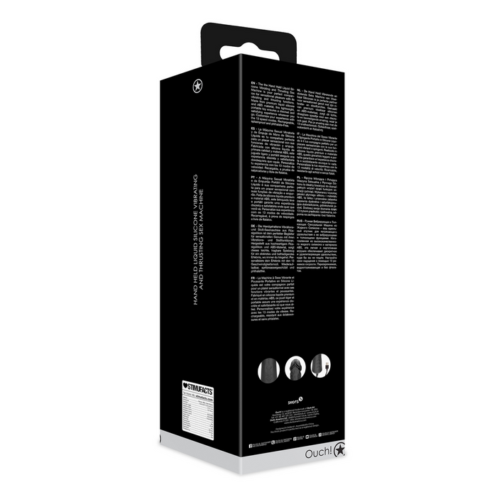 Ouch! Vibrerende Stotende Dildo Met Handvat