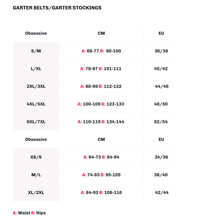 Obsessive Matildea Jarretelgordel Rood