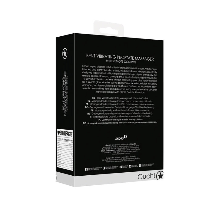 Ouch! Bent Prostaat Vibrator 10 cm