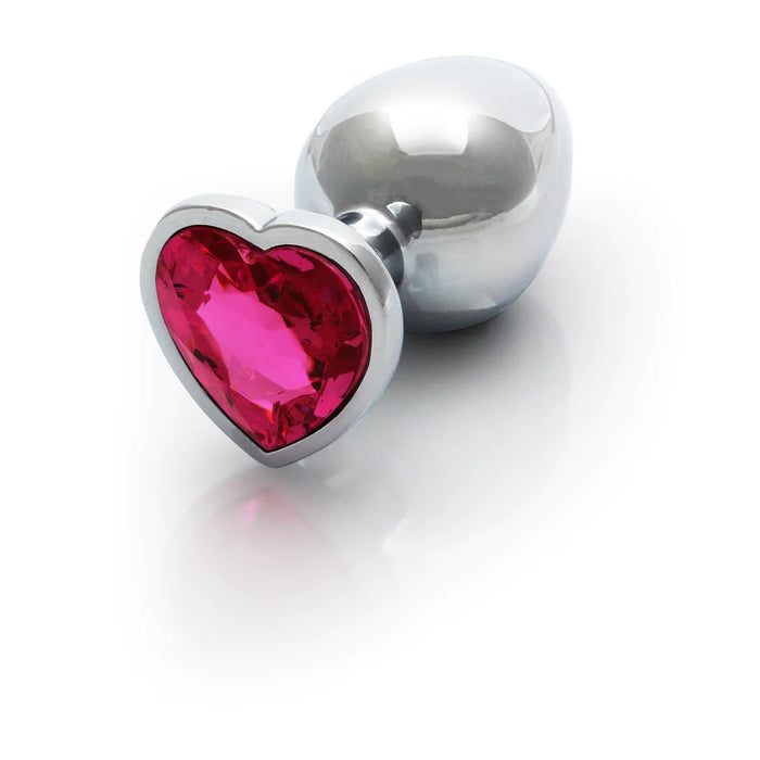 Ouch! Metalen Buttplug Met Hartje 7,1 cm