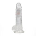 Realrock Led Glow Vibrerende Dildo Met Ballen 20 cm