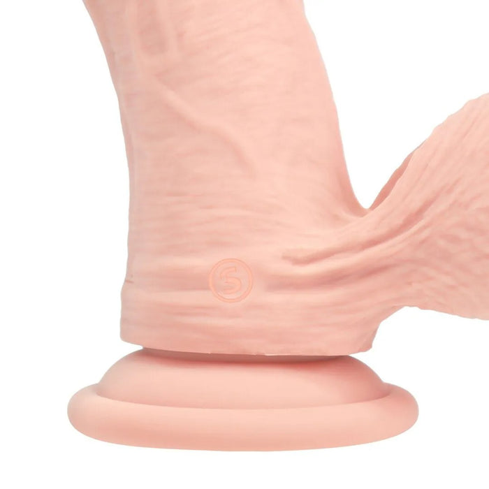 RealRock Dual Density Vibrerende Gebogen Dildo 15 cm