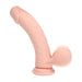 RealRock Realistische Vibrator Dual Density Rechargeable Liquid Silicone Vibrator Curved With Weighted Balls 6 / 15 Cm Flesh