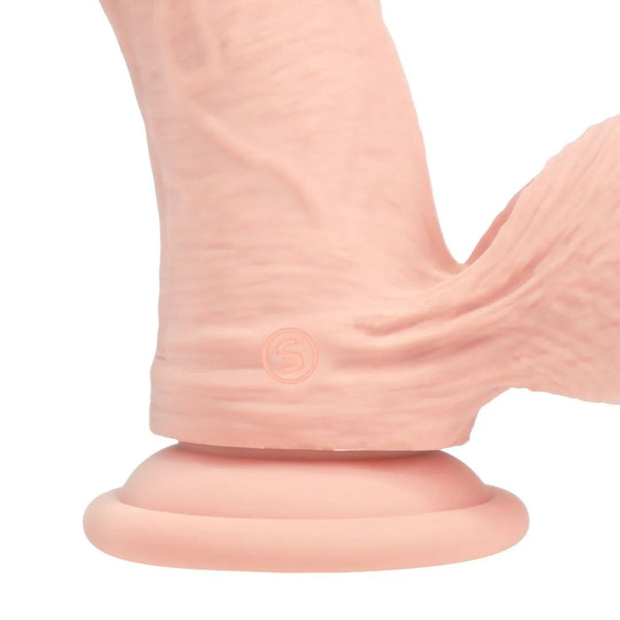 RealRock Dual Density Vibrerende Gebogen Dildo 18 cm