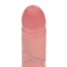 RealRock Realistische Vibrator Dual Density Silicone Curved Realistic Vibrating Dildo With Suction Cup 6 / 15,5 Cm Flesh