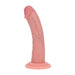 RealRock Realistische Vibrator Dual Density Silicone Curved Realistic Vibrating Dildo With Suction Cup 6 / 15,5 Cm Flesh