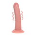 RealRock Realistische Vibrator Dual Density Silicone Curved Realistic Vibrating Dildo With Suction Cup 6 / 15,5 Cm Flesh