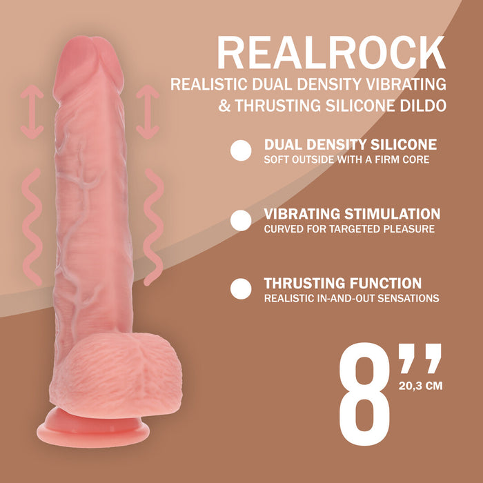 RealRock Dual Density Stotende Dildo 23 cm