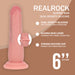 RealRock Sliding Skin Dual Density Dildo 17 cm