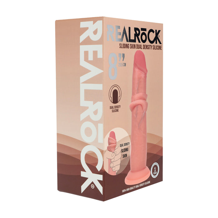 RealRock Sliding Skin Dual Density Dildo 23 cm