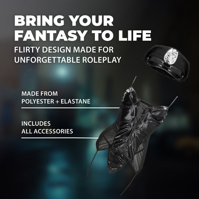 Police Costume S/m Black