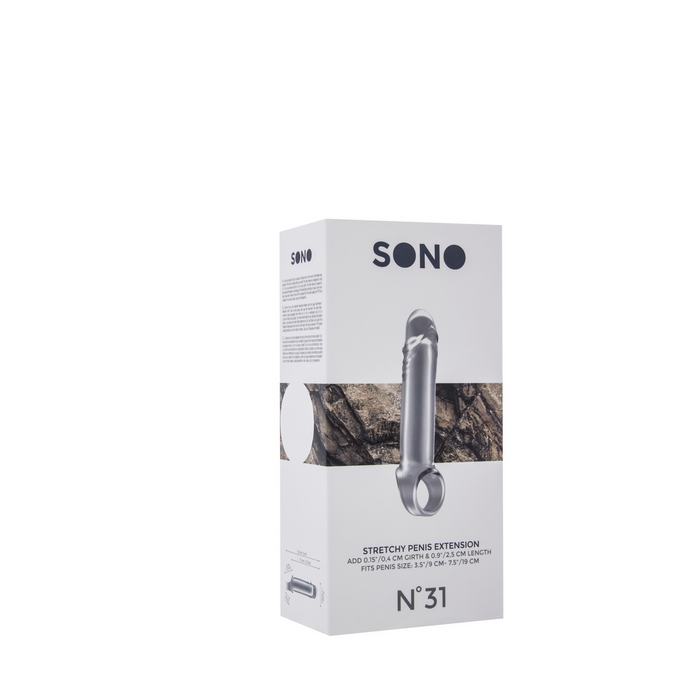 Sono Elastische Gladde Penis Sleeve 18 cm