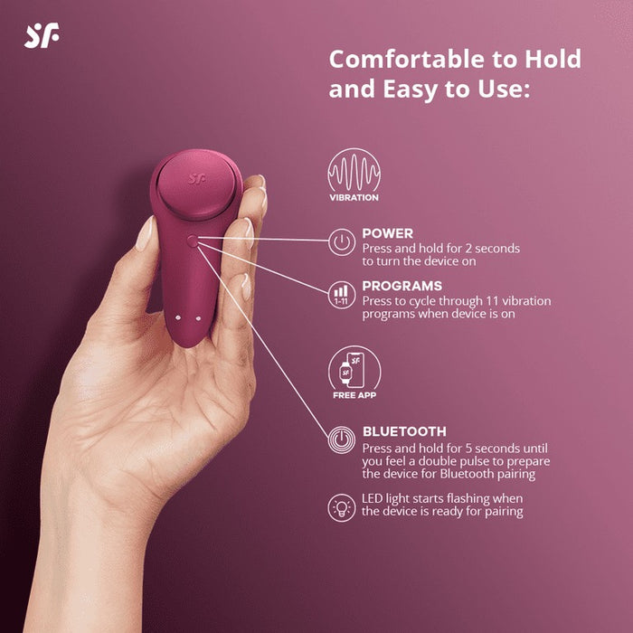 Satisfyer Sexy Secret Panty Vibrator Met App