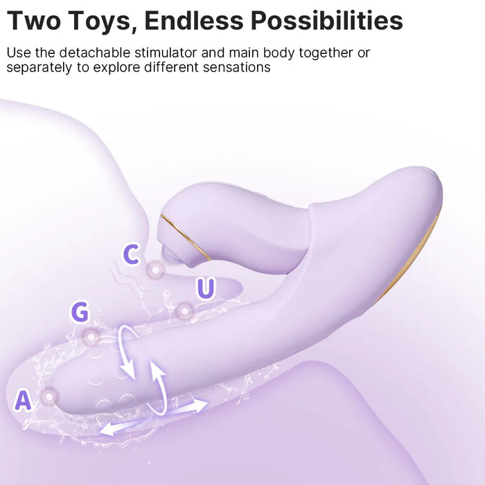 Svakom Duoglow Stotende Vibrator Met App 19 cm