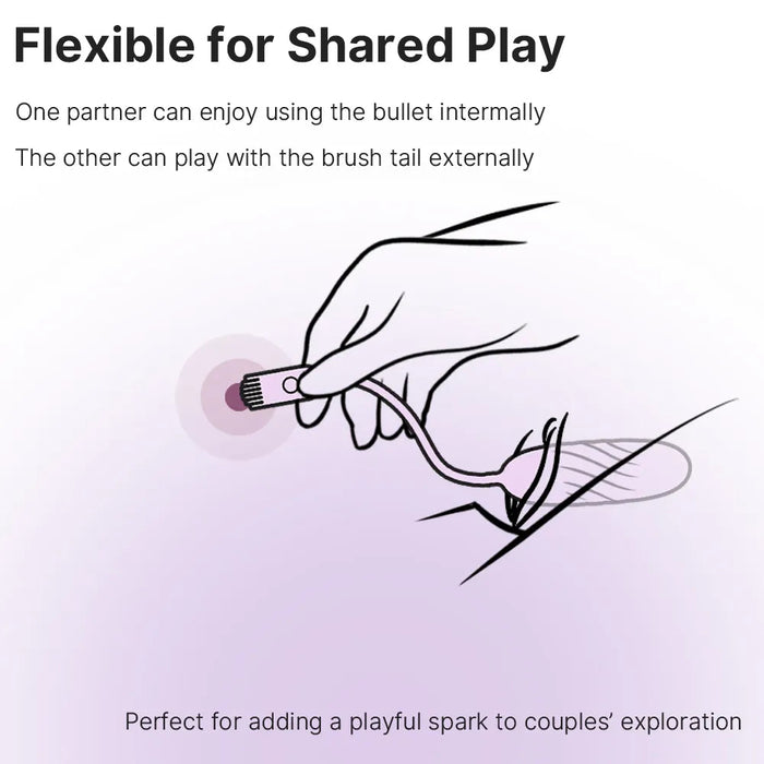 Svakom Plume Flexibele Brush Vibrator Met App