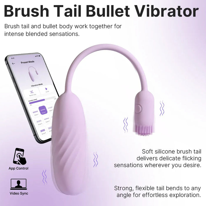 Svakom Plume Flexibele Brush Vibrator Met App