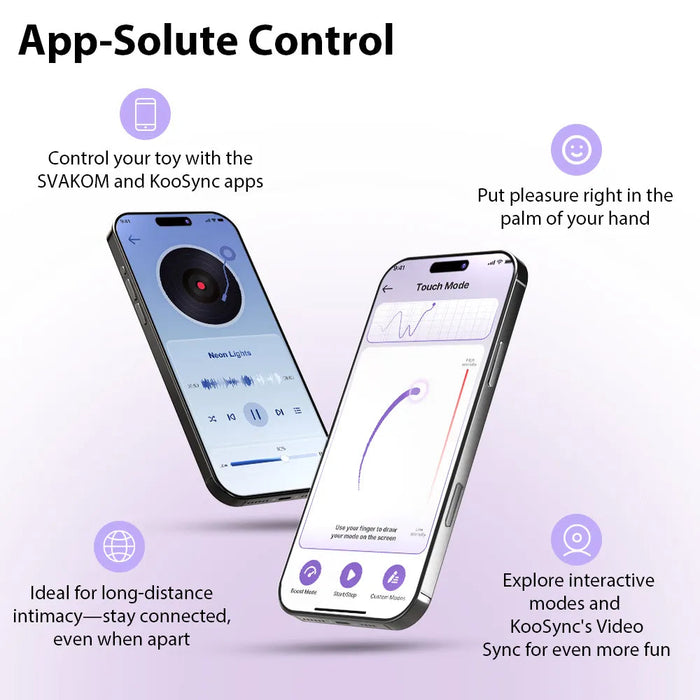 Svakom Plume Flexibele Brush Vibrator Met App