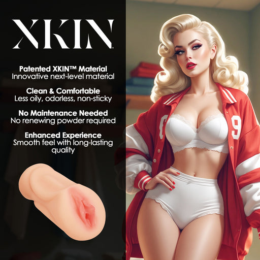 Xkin Pinup Dolls Varsity Vixen Lexi Lockerload Tpe Large Masturbator 307g Flesh