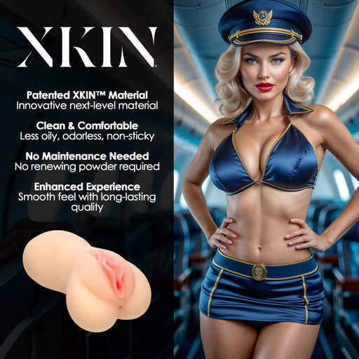 Xkin Carreer Girls Irresistible Stewardess Lexi Cockpit Tpe Large Masturbator 335g Flesh
