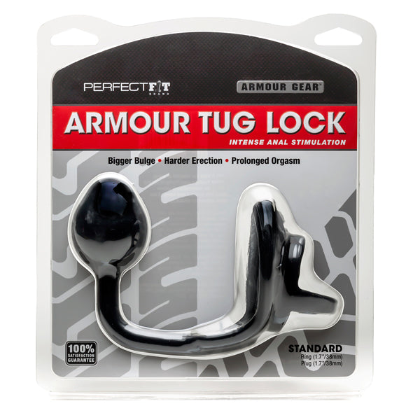 Perfect Fit Armour Cockring Met Buttplug