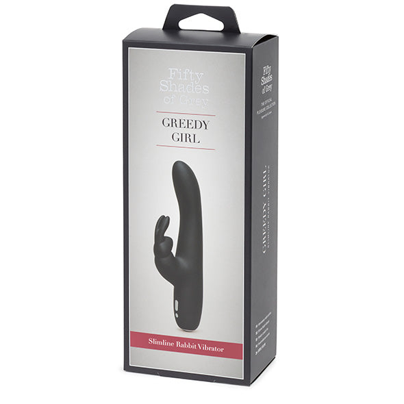 Fifty Shades of Grey Greedy Girl Rechargeable Slimline Rabbit Vibrator