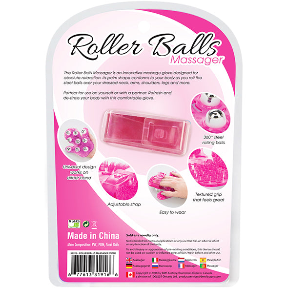 PowerBullet Roller Balls Massager Roze