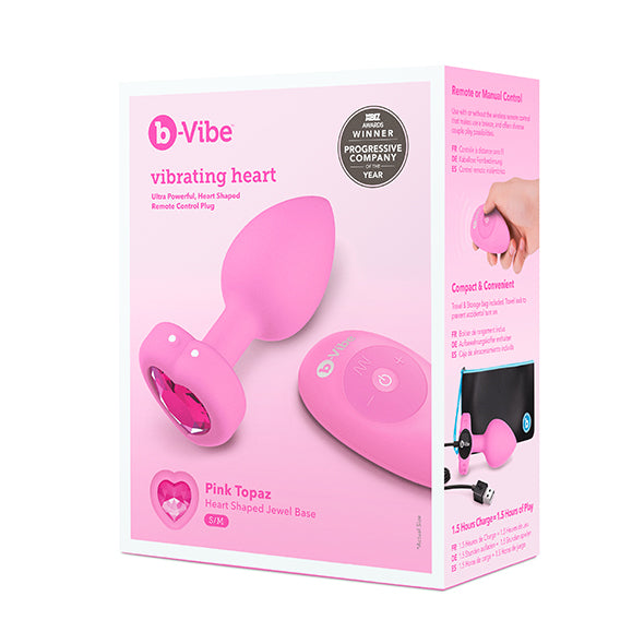 B-Vibe Heart Vibrerende Buttplug 10 Cm