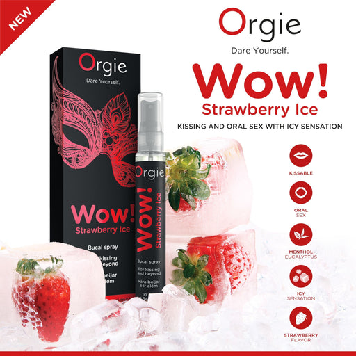 Orgie Wow Strawberry Ice Bucal Spray 10 ml