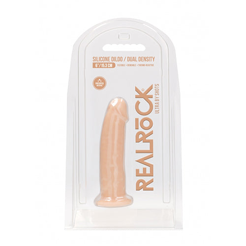 RealRock Realistische Dildo Zonder Ballen Blank 15,3 cm
